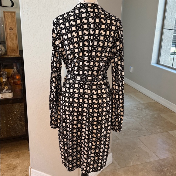 NWOT Laundry by Design Black and White Geometric Midi Dress - Picture 5 of 9